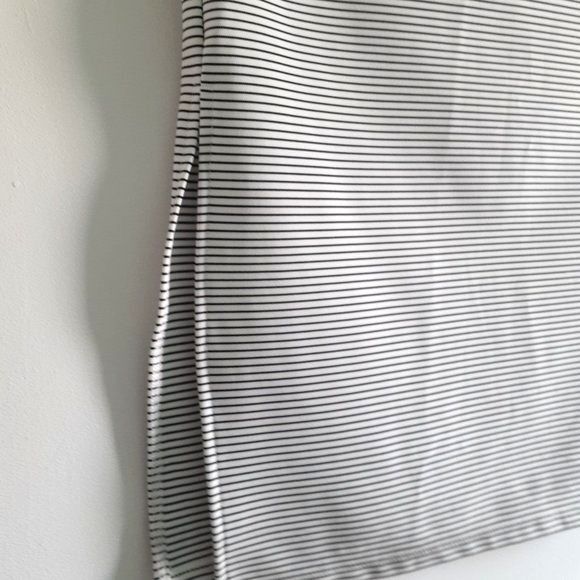 Free Press Nordstrom Black&White Stripes Elastic Waist KneeLength Pencil Skirt - Picture 5 of 12